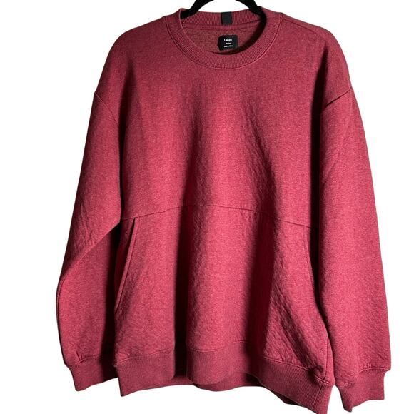 LAHGO by LUNYA NEW $396 Restore Double Face Sweatshirt & Jogger Red Heather Sz M - Picture 2 of 11